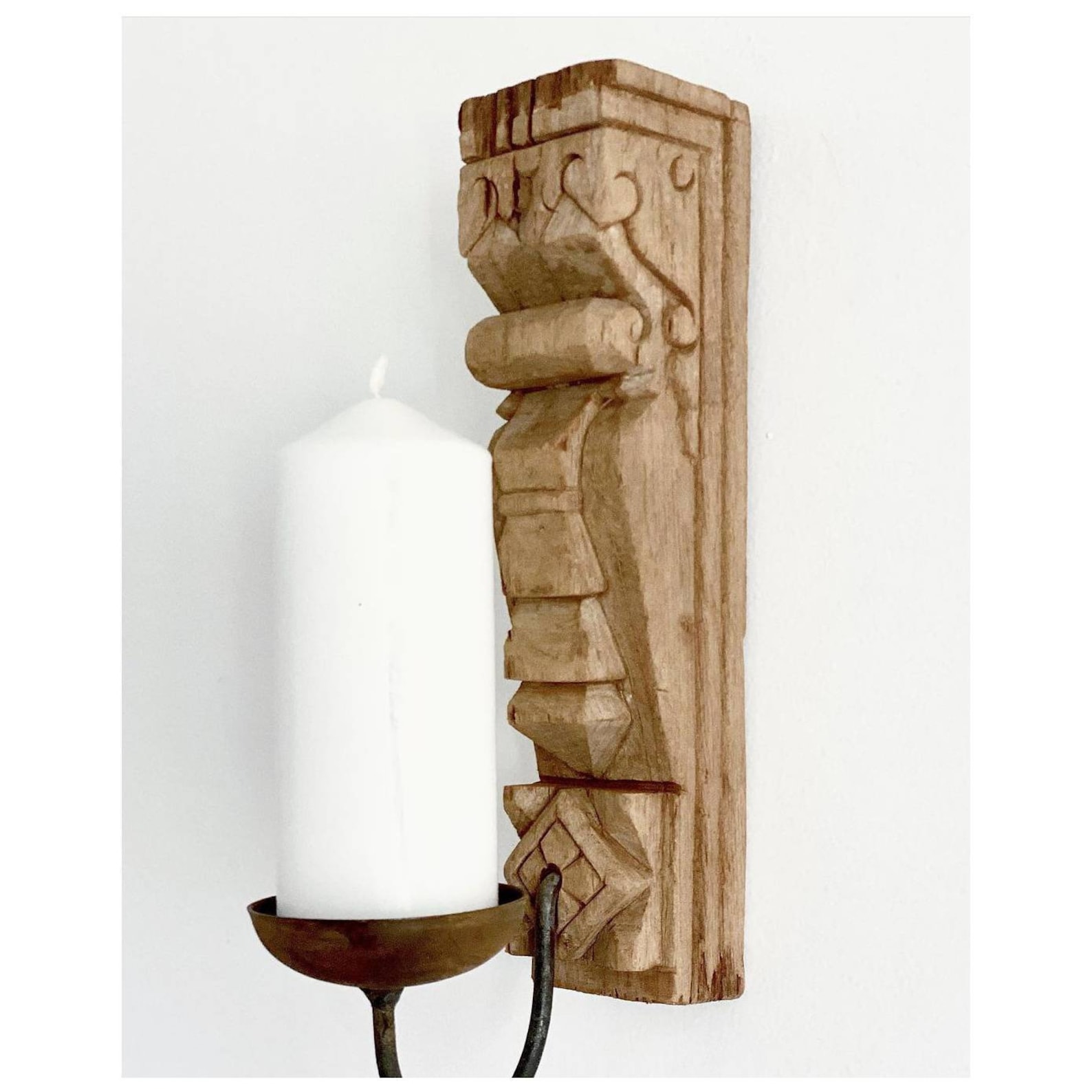 Indian Wall Candle Holder / Wall hanging / Indian candle Etsy