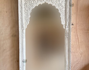 Wooden Mirror Frame / Indian Arch Frame / Arch Mirror Frame #Indianmirrorframe / Wall Hanging Mirror Frame / Vintage Inspired Home Mirror