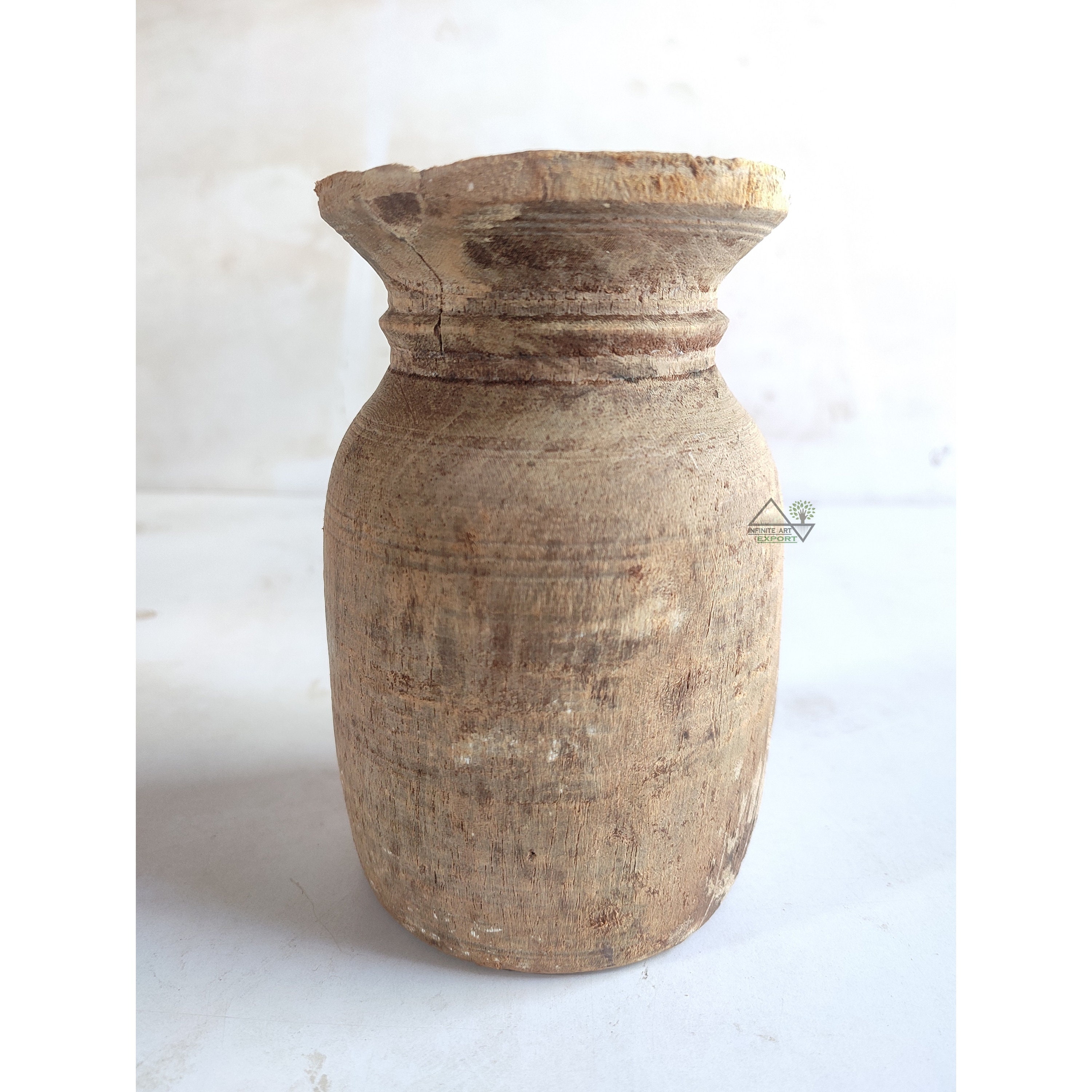 Authentic nepalese jug Matka Original handmade matka Indian pots Nepalese water pot Antique Wooden Himachal Water Pot Bleach pots