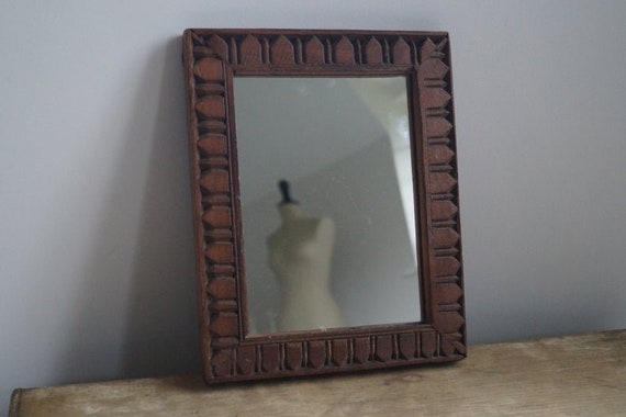 Old Indian Vintage Mirror , Reclaimed Mirror, Antique Furniture, Home Decor (Mirror Frame)