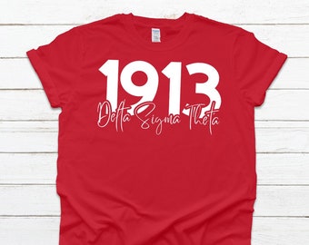 DST 1913 Delta Sigma Theta DST Sorority Greek T-shirt - Etsy