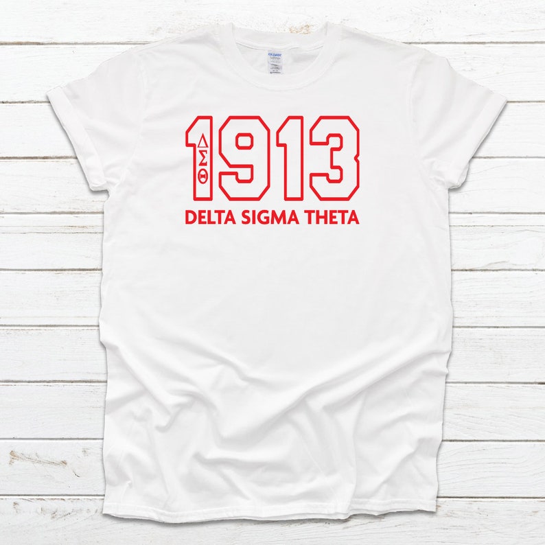 1913 Delta Sigma Theta DST Sorority Greek Tshirt Etsy