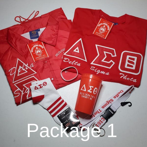 Delta Sigma Theta Crossing Gift Package, DST, Sorority, Greek Gift T-Shirt, Gift Set