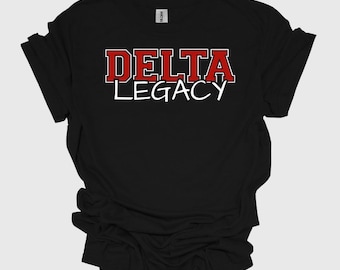 Maglietta unisex morbida Delta Sigma Theta Legacy, confraternita Delta Sigma Theta, 1913