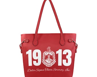 1913 Delta Sigma Theta Canvas Tote, 1913, Gift, Tote Bag, Sorority, DST