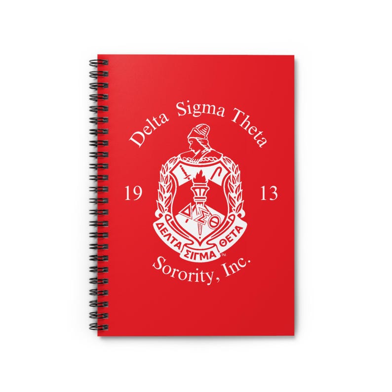 Delta Sigma Theta Sorority, Inc. 1913, Spiral Journal Etsy