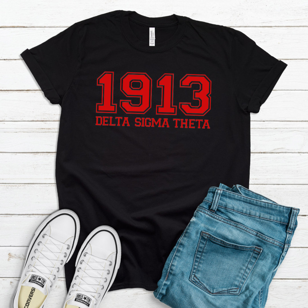 DST 1913, Delta Sigma Theta, DST, Sorority, Greek T-Shirt