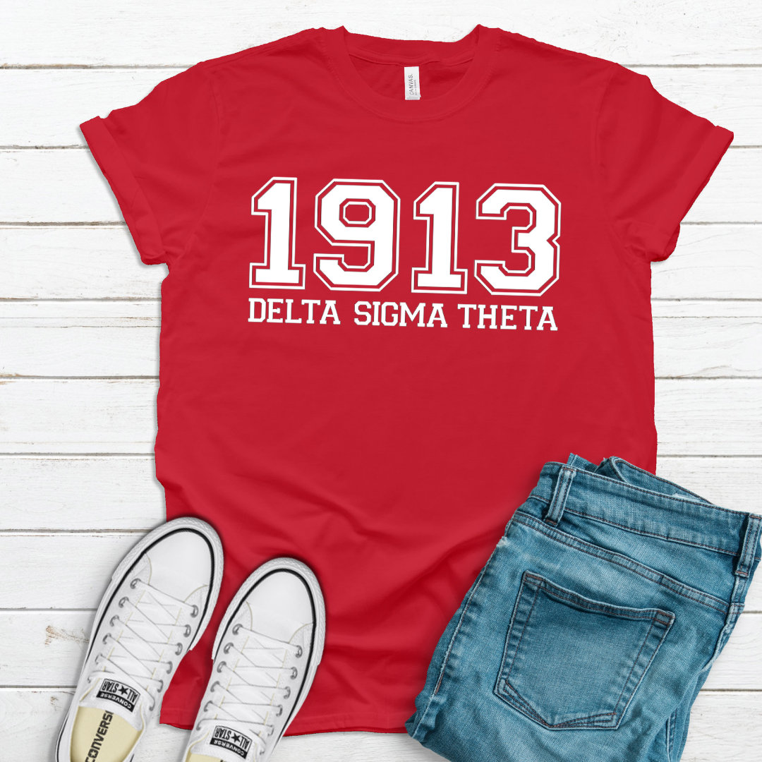 DST 1913, Delta Sigma Theta, DST, Sorority, Greek T-Shirt