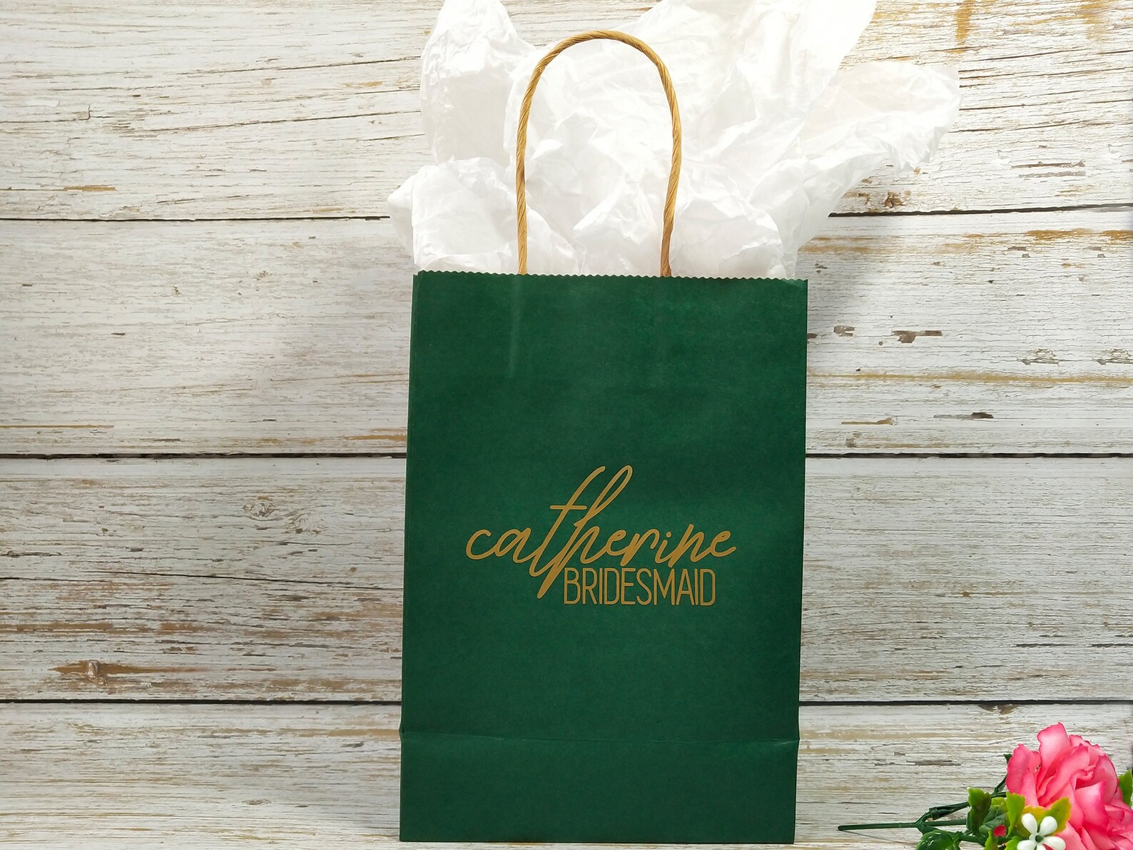 Personalized Gift Bags Navy Blue Paper Gift Bags Bridesmaid Etsy