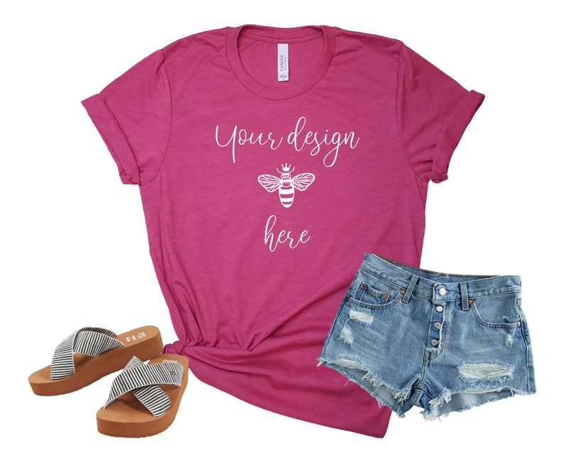 Download Bella Canvas 3001 Berry Triblend T Shirt Bella Canvas 3001 ...