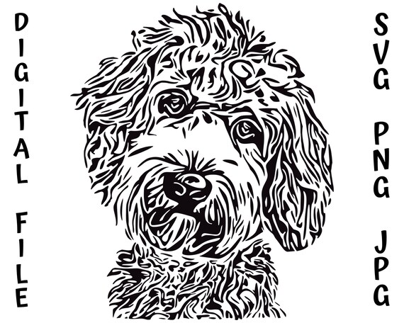 Goldendoodle, Labradoodle, Aussiedoodle, Doodle, Puppy, Dog, Bernedoodle,  SVG, PNG, JPG, Cut Files, Silhouette, Cricut, Vector