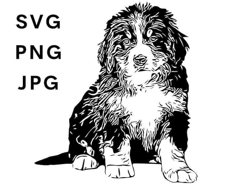 Bernedoodle Doodle Svg Puppy Dog Poodle Bernese Mountain Etsy Australia