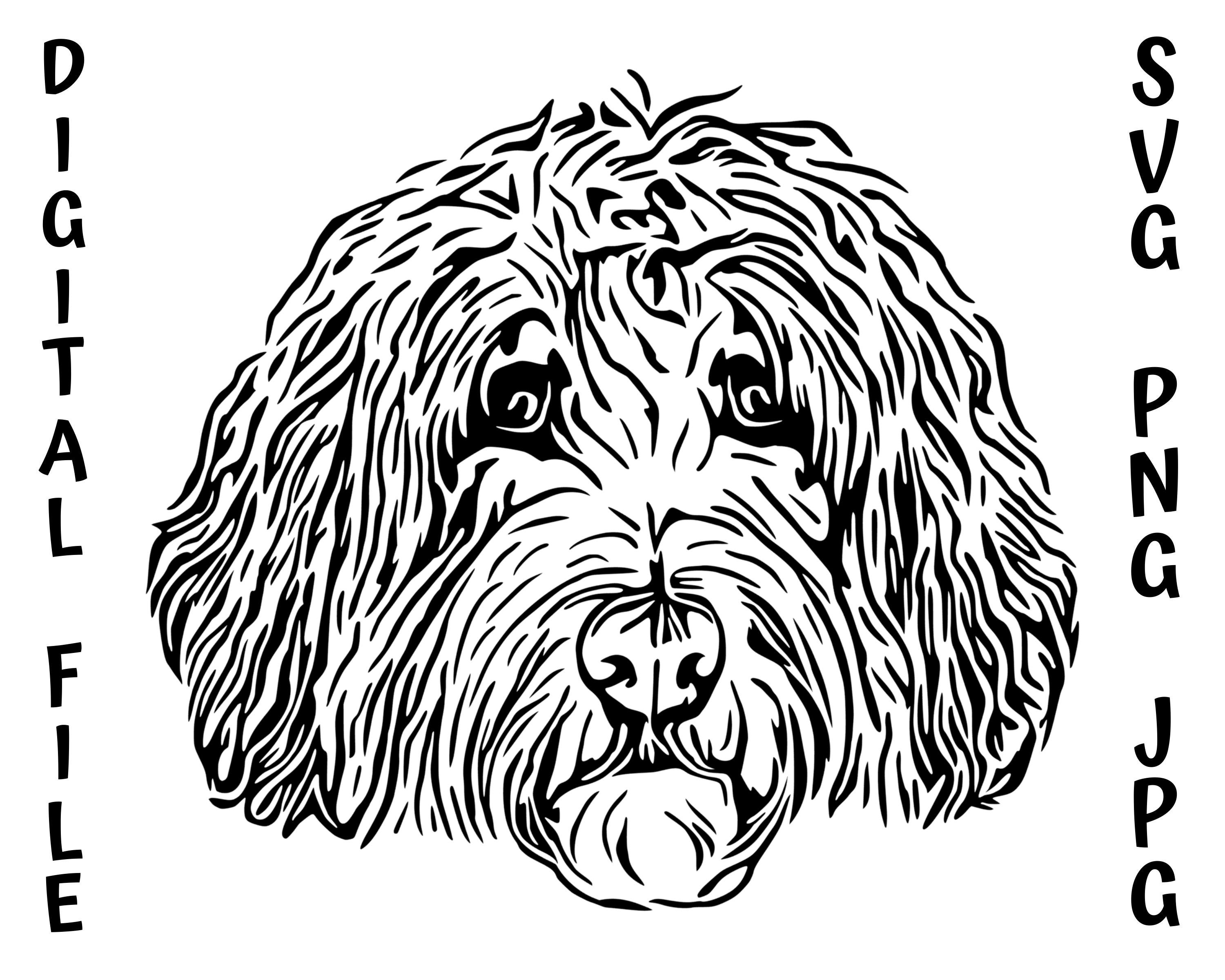 Art & Collectibles Silhouette Sheepadoodle Cricut Goldendoodle svg SVG
