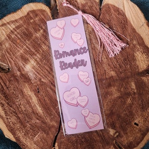 Romance Reader - Smut Conversation Hearts Lesezeichen