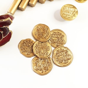 Gold With Love Wax Seals, Self Adhesive Wax Seals, Wedding Invitation Seals, Peel and Stick Wax Seal, DIY Wedding Invites, Envelope Seals