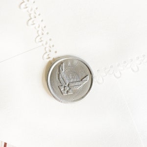 Silber selbstklebendes Wachssiegel selbstklebend, Militär Hochzeitseinladung selbstklebend Wachssiegel, selbstklebend, Wachssiegel, schälen und aufkleben