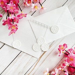 Selbstklebende Kirschblüten-Wachssiegel-Aufkleber, Sakura-Frühlingsblumen-Hochzeits-Einladungs-Wachssiegel, kundenspezifische schälende und aufklebende Wachssiegel