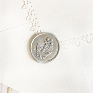 Silber US Navy Wachssiegel-Aufkleber, selbstklebende Wachssiegel, Militärhochzeitseinladung Siegel, Schälen und aufkleben Wachssiegel, Umschlagsiegel
