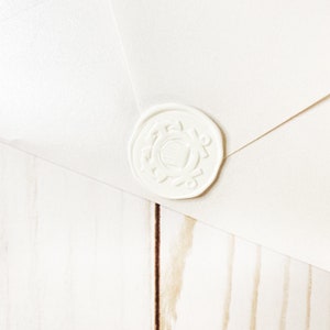 Etiqueta engomada blanca del sello de la cera de la boda de la guardia costera de los EE. UU., sello de cera autoadhesivo del sobre, sello de la invitación de la boda militar de DIY, sello de la cera de la cáscara y del palillo