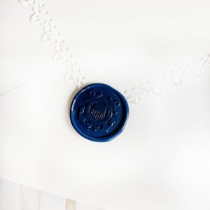 Marineblau selbstklebende Wachssiegel-Aufkleber, selbstklebende Wachssiegel, selbstklebende Hochzeitseinladung, selbstklebende Wachssiegel