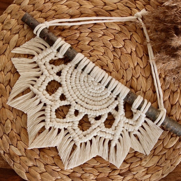 Tapisserie en macramé | Mandala