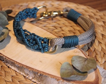 Collare per cani | Collare di rugiada | Collare in macramè | DEW & MACRAME
