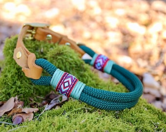 Rope collar | Dog collar | Native American collar | INDIGO