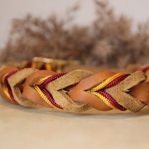Leather collar | braided leather collar | ELISA image 6