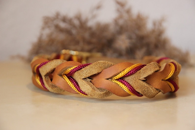 Leather collar | braided leather collar | ELISA image 6
