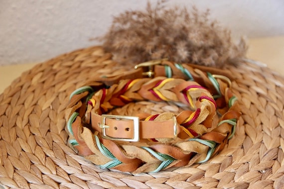 Lederhalsband | geflochtenes Lederhalsband | ELISA