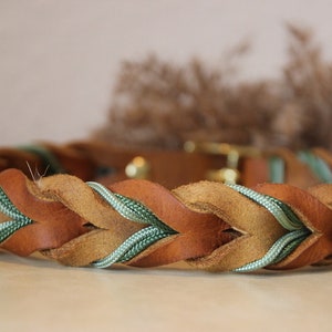 Leather collar | braided leather collar | ELISA image 5