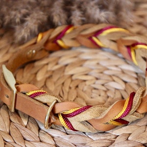 Leather collar | braided leather collar | ELISA image 4