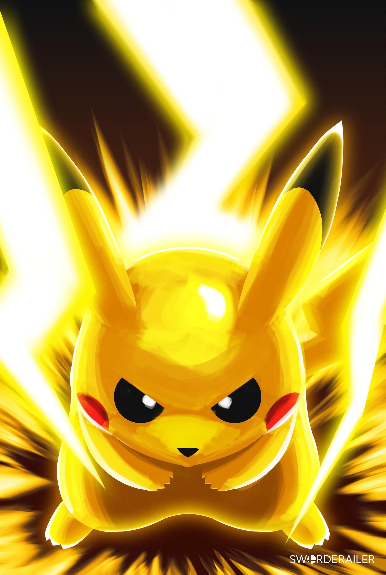 The Electric Tales Of Pikachu Electric Overload Pikachu Poster | Etsy
