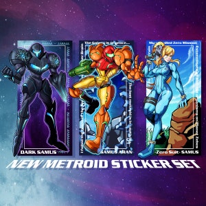 NEUES Metroid Sticker Set