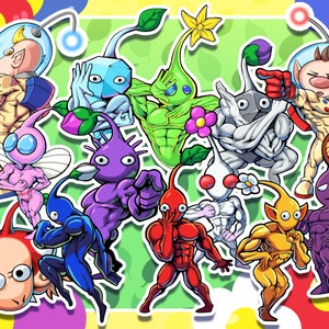JoJo Pikmin - Buff Pikmin Sticker Series and Sticker Sheet