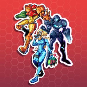 Metroid Sticker Set