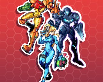 Metroid Sticker Set