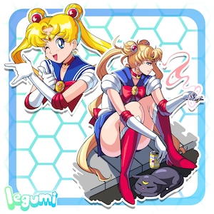 Sailor Moon Sticker Set - Dream vs Reality