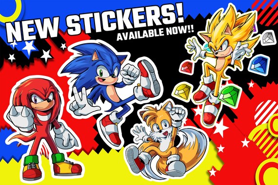 Sonic the Hedgehog Movie Sticker Set -  UK