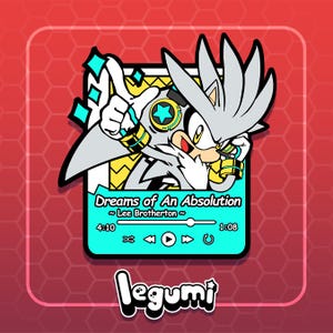 Silver The Hedgehog Music Player Enamel Pin - Sonic The Hedgehog Gold Enamel Pin