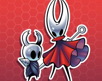 Hornet and the Knight - Hollow Knight Silksong Vinyl Sticker