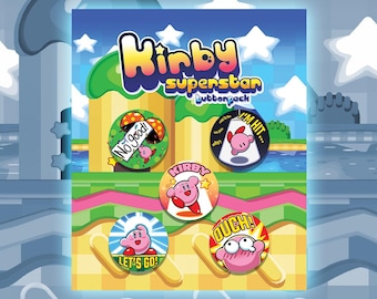 Paquete de botones Kirby Super Star