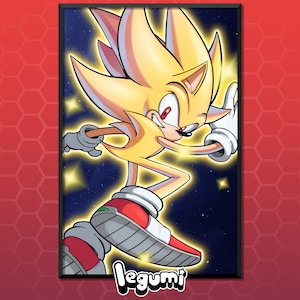 Super Sonic in Space Poster