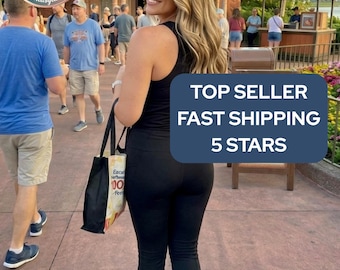 Best Day Ever Womens Capri Leggings | Theme Park Bounding | Florida Vacation Womens Leggings | California Vacation Leggings | Mouse Leggings