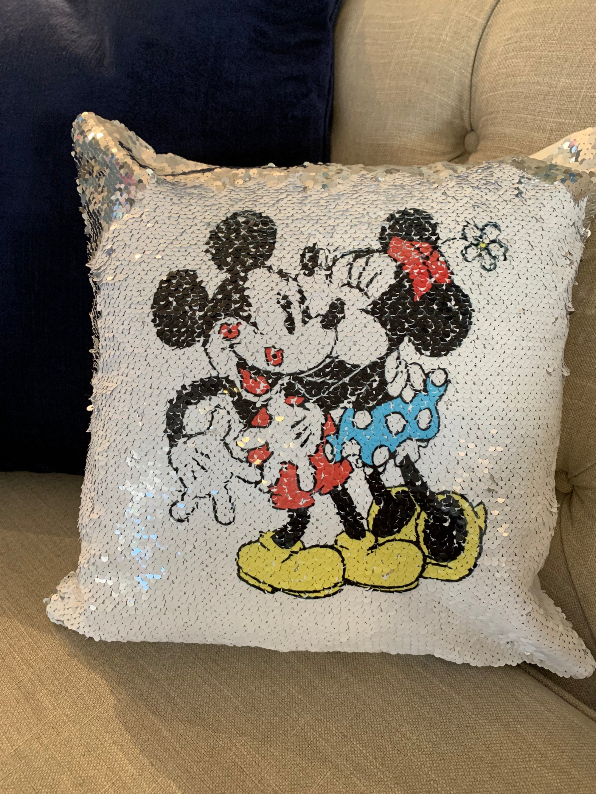 Mickey Ears Throw Pillow, Disney Pillow, Mickey Cushion, Disney Cushion,  Minnie Pillow, Disney Home Decor, Polka Dot Mickey Pillow Decor 