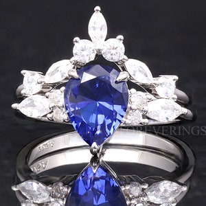 Orionnebel Verlobungsring Set, Silberring, 925 Sterling Silber, Weltraum Ehering, Geburtstag Jubiläum Geschenk