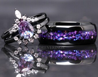 【BLACKPURPLE】[blacklabel] Claire Crystal Setting Ring BLACKPURPLE】[blacklabel] Claire Crystal Setting Ring Amazon