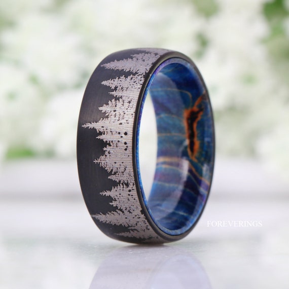 Blue wood hotsell ring