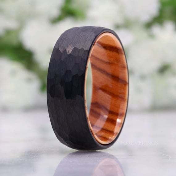 Tungsten wood ring discount