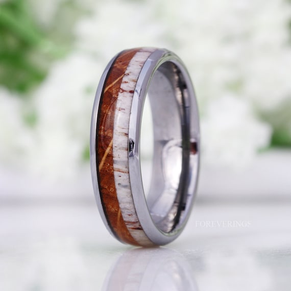Etsy mens deals wedding bands wood